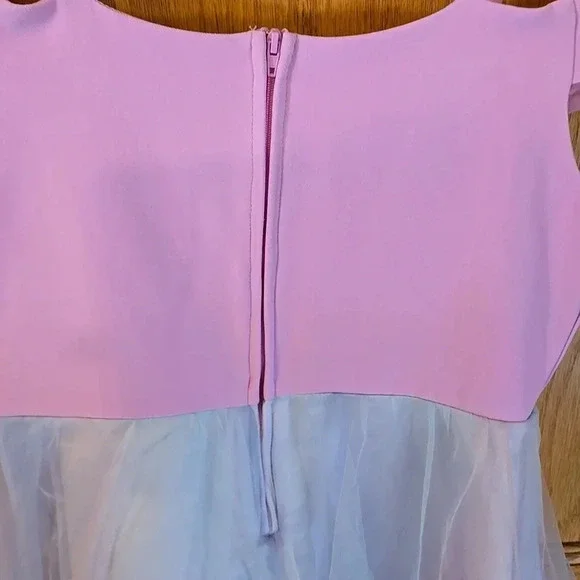 Rare Editions Cold Shoulder Costume Back Train big girls Size 12 - Picture 6 of 13